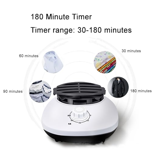 Droger Gastheeraccessoires, Kleding Drogen Thuis Mute Kleren Luchtdrogend 900W Gastheer Energiebesparende Mini Warmer Met Timing (Color : A) - Image 4
