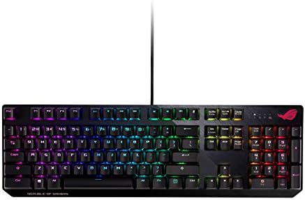 ASUS RGB Mechanical Gaming Keyboard - ROG Strix Scope | Cherry MX Brown Switches | 2X Wider Ctrl Key for FPS Precision | Gaming Keyboard for PC