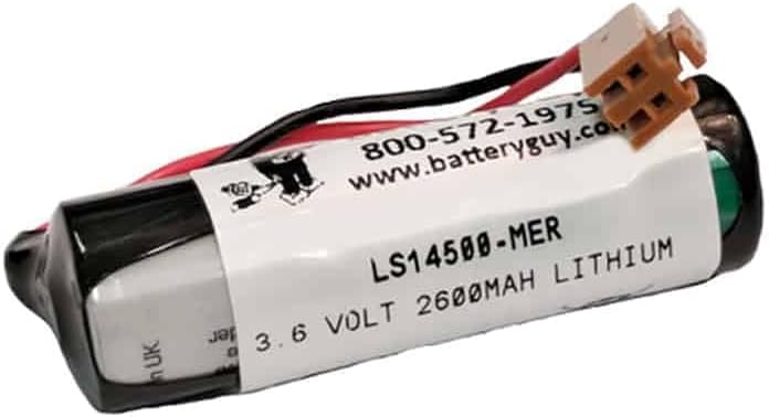 BatteryGuy LS14500-MER Replacement 3.6V 2600mAh Lithium PLC Battery