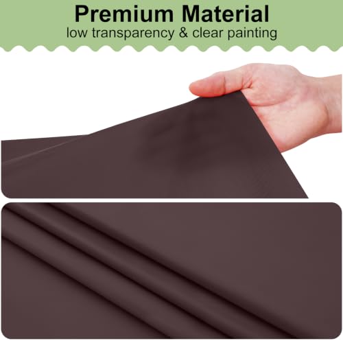 Image of misaya 4 Packs Disposable Plastic Table Cloth, 84 inch Round Waterproof Tablecloth, Leakproof & Sturdy Decorative Table Covers for Picnic, Party and Outdoor, Coffee
