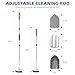 SetSail Floor Scrub Brush, 3-In-1 Tile Tub Floor Scrubber with 52-inch Adjustable Long Handle Shower Cleaner and 3 Detachable Replacement Brush Heads for Cleaning Bathroom Kitchen Walls Tub Tile