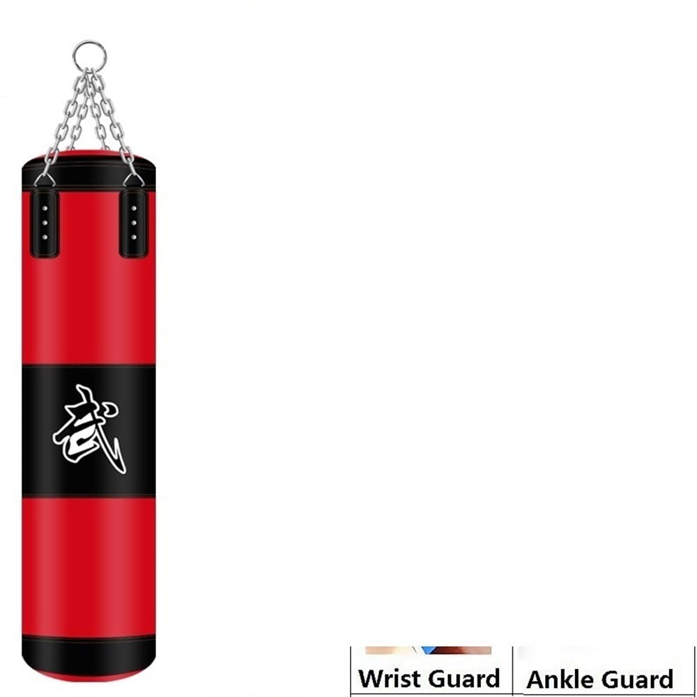 Sacco Boxe Sacco da Boxe Professionale Vuoto da Appendere al Sacco di Sabbia Lotta Muay Karate Fitness Allenamento in Palestra con Guanto Sacco da Box(100CM)