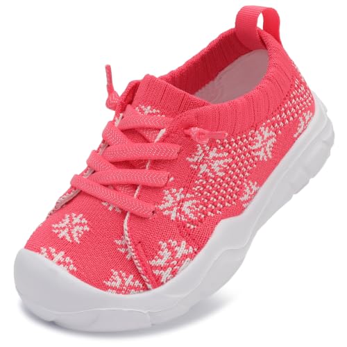 Image of LeIsfIt Toddler Shoes Boys Girls Wide Toe Box Breathable Slip-On Sneakers Kids Lightweight Barefoot Feel Shoes for Everyday Play