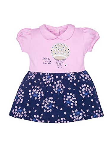 Image of Baby GO Cotton Baby Girls Frock Dress with Bow | Full Sleeve Casual Dress | Checked Winter Wear Princess Skirt Outfit for New Born Baby Girls