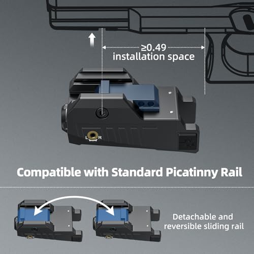 EZshoot Compact Pistol Laser Sight with Adjustable Slide Rail - image 3