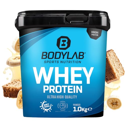 Bodylab24 Whey Protein Pulver, Bananenbrot, 1kg