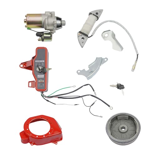 Dodoam Electric Start Kit Starter Motor FlyWheel with Ring Gear For Honda GX200 6.5HP