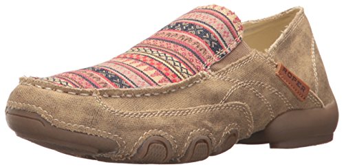Image of ROPER Womens Daisy Southwest Slip On Flats Casual - Brown, Green