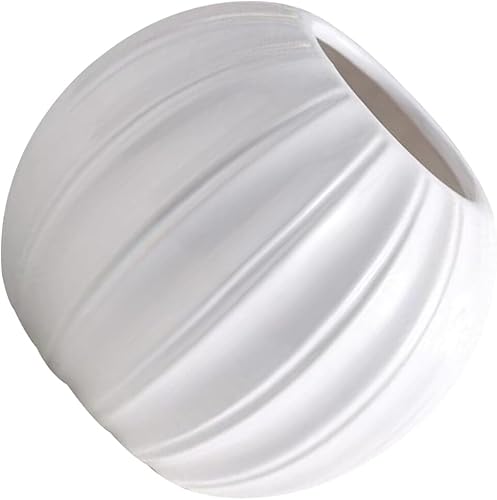 Zerodeko Jarrón floral de cerámica para calabaza, maceta para suculentas, florero seco, único mini maceta para cosecha de otoño, Halloween,