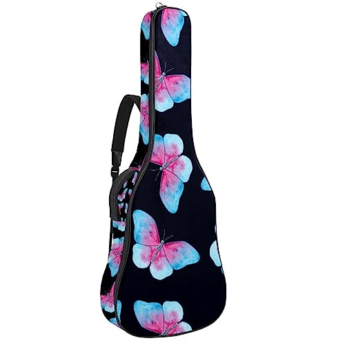 Housse pour guitare acoustique – Motif papillon bleu et jaune – Grande housse pour guitare – Convient à la plupart des tailles de guitare, Multicolore 4., 42.9×16.9×4.7 in, Motif imprimé tendance - Les Beatles, Paul McCartney, John Lennon, RIngo Starr, George Harrison Housse pour guitare acoustique - Motif papillon bleu et jaune - Grande housse pour guitare - Convient à la plupart des tailles de guitare, Multicolore 4., 42.9x16.9x4.7 in, Motif imprimé tendance