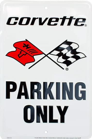 Hangtime Solo estacionamiento Corvette - Blanco 8x12