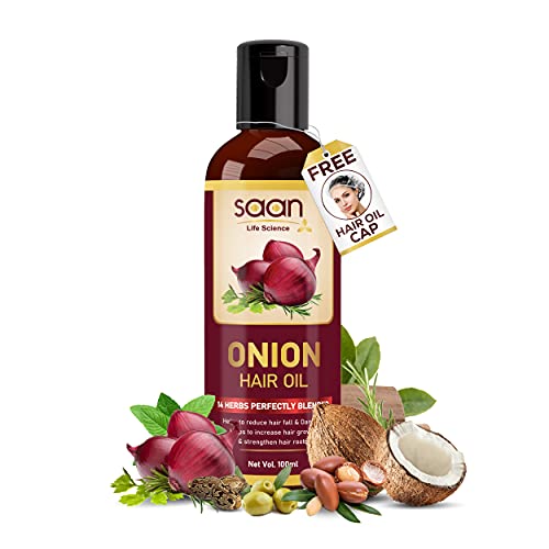 Onion Oil for Hair Growth & Hair Fall Control with 14 Essential Oils, Multi-Purpose Hair Growth Oil For Complete Hair Treatment For men women (100 ml)