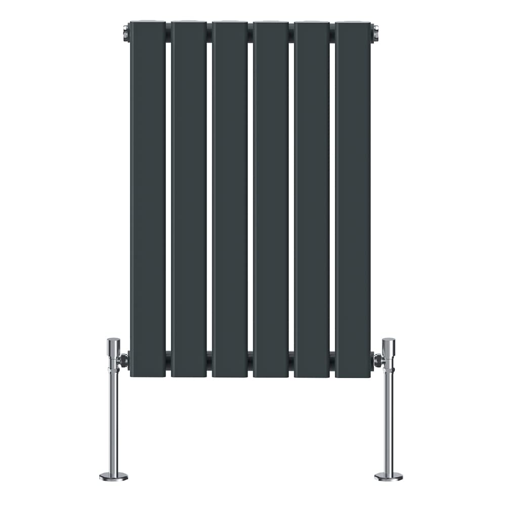 NRG Anthracite 600x408mm Horizontal Designer Radiator Single Column Flat Panel Central Heating Rads
