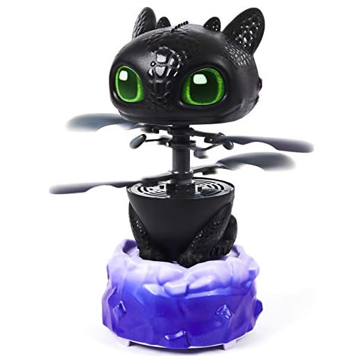 Dreamworks Dragons, Flying Toothless Interactive Dragon with Lights and Sounds, for Kids Aged 6 and up