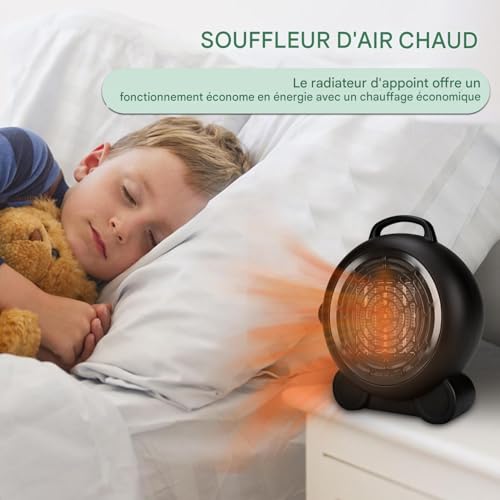 Ventilateur circulateur réglable avec sécurité thermique intégrée