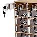 tuuhuciapx 20 Slot Lockable Cell Phone Locker Box, Wall-Mounted/Freestanding Clear Acrylic & Wood Cell Phone Storage Cabinet with Door Locks and Keys for Classroom, Office, and School Employees