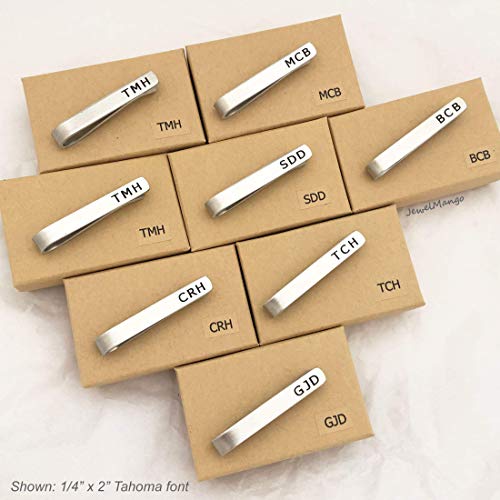 Silver Aluminum, Groomsmen gifts, Personalized Tie Clip, Regular, Skinny Tie clip, Groomsmen tie clip, Wedding, Custom Tie Clip, tie pin, gift for him, dad, boy friend gift ideas