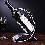 Single Bottle Countertop Wine Holder, Free Standing Metal Wine Rack for Table Top Wine Bottle Storage Rack Perfect Wine Holder Stand