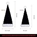 4 Piezas de Gorros de Papá Noel Blanco y Negro Sombrero de...