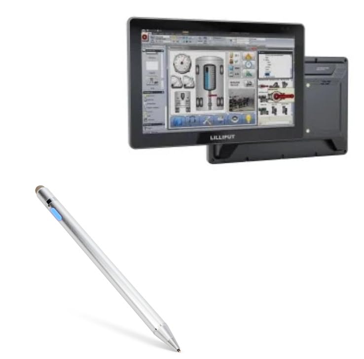 BoxWave Stylus Pen Compatible with Geekland GKFA1019 (10.1 in) - AccuPoint Active Stylus, Electronic Stylus with Ultra Fine Tip - Metallic Silver