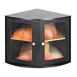 Leader Accessories Corner Bread Bin Bamboo Two-Layer Bread Box for Kitchen Corner fit translucent window 12.6"x12.6"x13.4" Black
