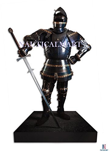 Medieval Knight Suit of Armor 15th Century Combat Body Armour LARP Reenactment Halloween Costume