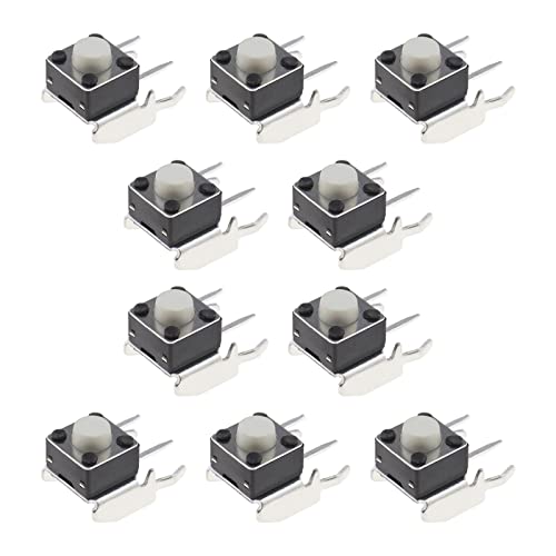 ECSiNG 10 szt. RB LB zderzak przełącznik przycisk zamiennik część naprawcza 6 x 6 x 5 mm kompatybilny z kontrolerem Microsoft Xbox One Xbox 360 czarny