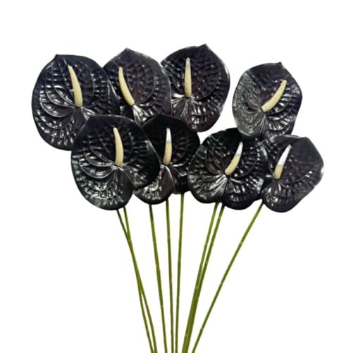 Corkwaw 8 Pcs 23-5/8 inch Artificial Anthurium...
