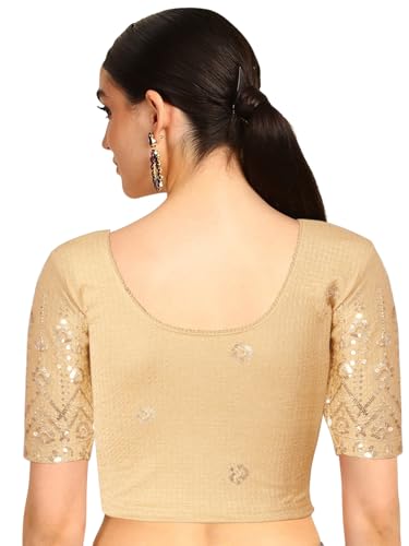 Image of Chandrakala Readymade Blouses for Women Sarees,Stretchable(B202-P)