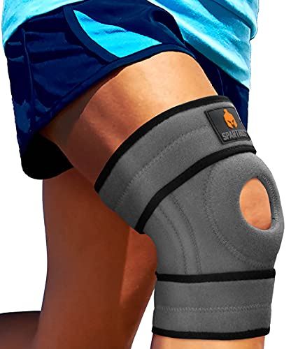 Sparthos Knee Brace - Relieves Acl, Mcl, Meniscus Tear, Arthritis, Tendonitis Pain - Open Patella Design With Dual Stabilizers - Support Compression For Running, Working Out, For Men And Women (Large) #TOP7