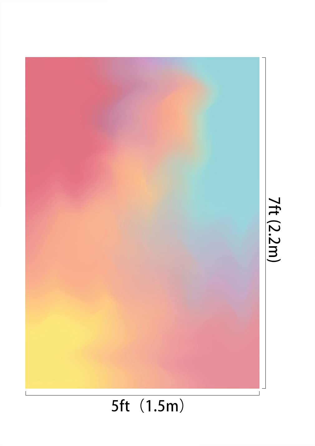 Kate Rainbow Fotohintergrund – Einhorn-Design, Aus Microfaser, Personalisierbar