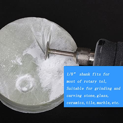 Luo Ke - Diamond Burr Set, Diamond Cutting Bits With 1/8 Inch Shank For Dremel Rotary Tool (Pack Of 7) #TOP5