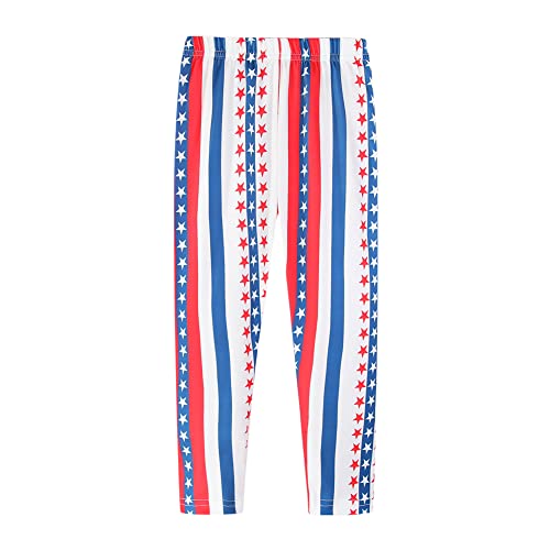 Image of Mud Kingdom Little Big Girls Leggings Cute Printing Polyester Stretchy Fashion Spring Summer