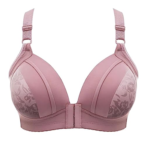 WILLBEST abpumpen BH rosa top Gestreift Pull on BH ohne bügel Baumwolle Riemchenrücken Damen ohne bügel Push up Hochhals Push up Buegel Schalen wäschenetz Women's Activewear Daily