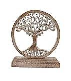 VANIYA CRAFTS® Wooden Tree of Life Sculpture – Handmade...