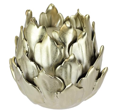 Kerzenhalter 'Artischocke' aus Keramik für Stumpenkerze...