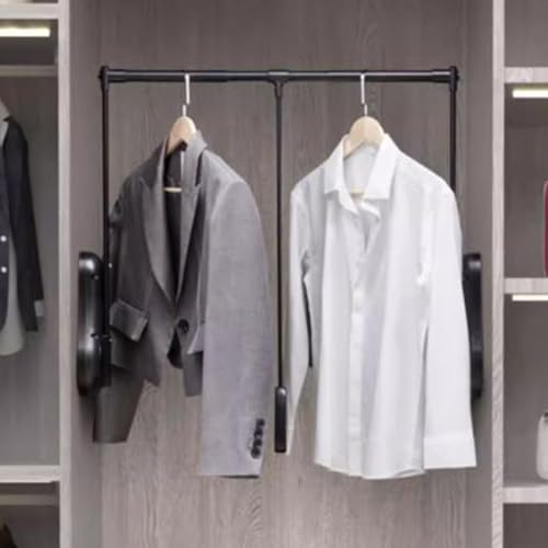 Tringle à vêtements télescopique pour placard étroit sans espace