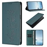 Rfvzubemok Compatible avec Cricket Debut S3 (U572AC),Compatible avec AT&T Vista 2 Le Support Peut ¨ºtre Pivot¨¦ ¨¦tui Portefeuille ¨¤ Fermeture magn¨¦Tique Green