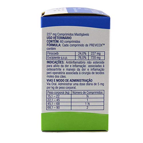ANTI-INFLAMATÓRIO PREVICOX 227MG 60 COMPRIMIDOS