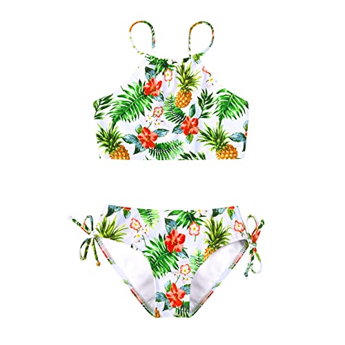QPANCY Girls Swimsuit 2-Piece Bathing Suit Bikini Swimwear with Adjustable Strap