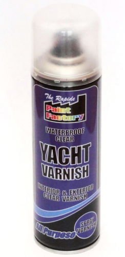Clear Yacht Varnish Spray Exterior Interior Waterproof 250ml All Purpose (1 Pack)