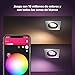 Philips Hue Plafón Centura 1 Foco LED Inteligente GU10, 5.7 W, Aluminio,...