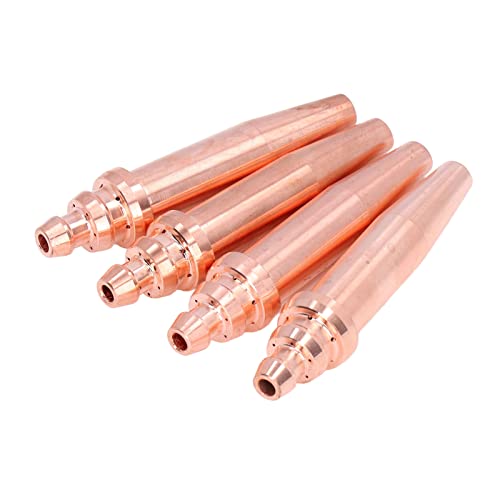 4Pcs Acetylene Cutting Tips G02 Acetylene Gas Welding Copper Nozzle Kit Torch Consumables Isobaric Cutting Tips