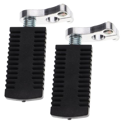 Healeved Reposapiés Delantero para Motocicleta Mini 2 Tiempos Par de Estribos de Repuesto Metálicos para Moto de Cross y Accesorios Resistentes para Mejora y Mantenimiento