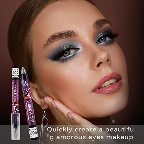 Boobeen 2 in 1 Eyeshadow and Lip Colour Crayon, Cream Shimmer Smooth Eyeshadow Pencil, Bright Eyeshadow Primer Base, Smudge Proof Eye Shadow Makeup Stick - Image 7