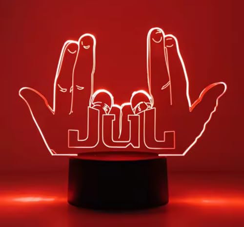 Générique Lumière veilleuse led JUL avec télécommande pour changer les couleurs