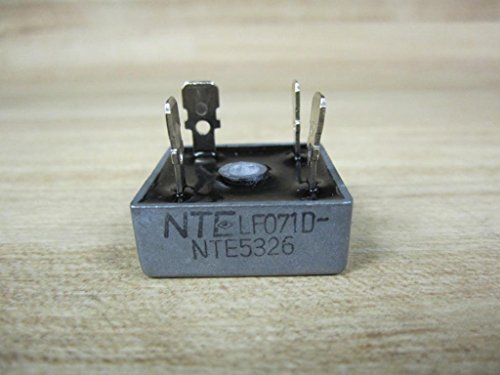 Nte Electronics Nte5326 Full Wave Single Phase Bridge Rectifier With Quick Connect Leads, 25 Amps, 600V Maximum Recurrent Peak Reverse Voltage #TOP8