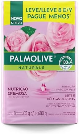 Sabonete em Barra Palmolive Naturals Nutrição Cremosa Leite e Pét...