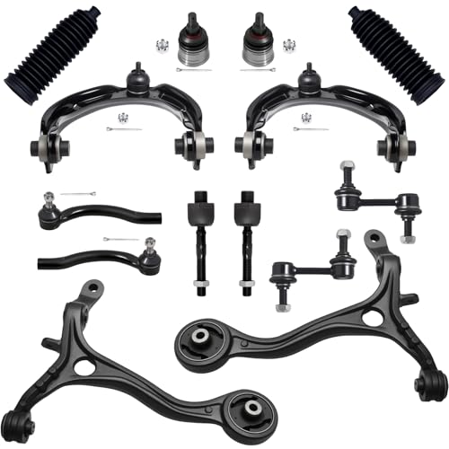 AUQDD 14Pc Front End Suspension Kit Fit For 2008-2012 Ho-nda Accord, 4 Control Arm 2 Ball Joint 2 Sway Bar Link 4 Inner Outer Tie Rod End (# K641112 K620614 K90456 EV800461 ES800459 K500289) by AUQDD - Used condition - US$137.69