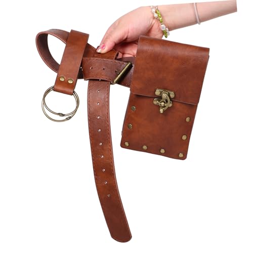 1set Medieval Renaissance Holder Belt Embossed Design for Cosplay and Stage Performance Includes Pouch and Support4